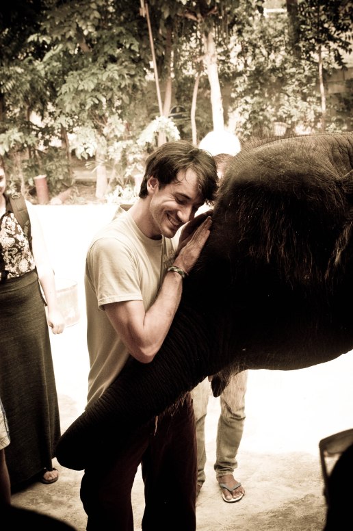 Got a hug from an elephant. My life is just a little bit more complete 